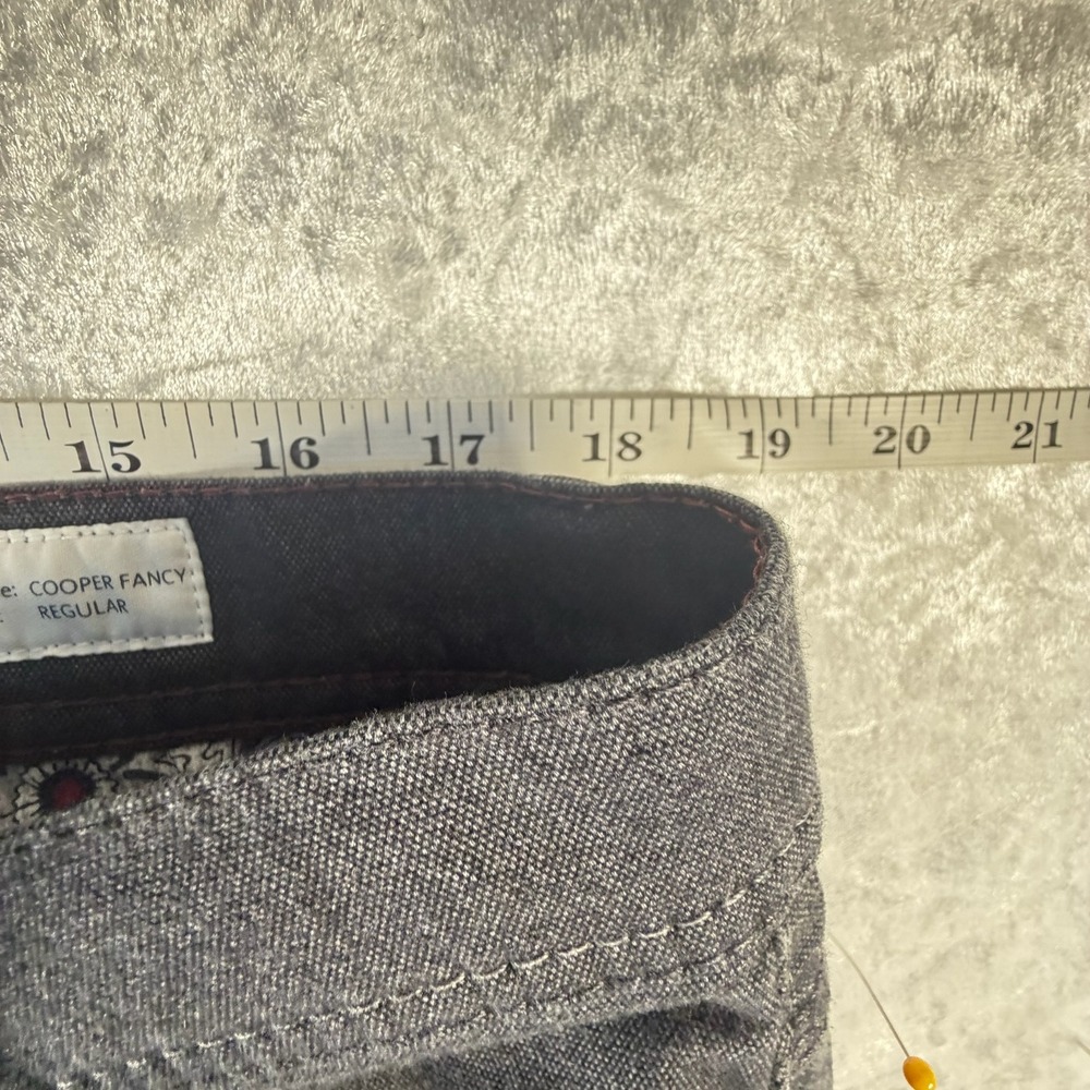 Brax Cooper Fancy Pants Mens 38x24 Gray Excellent Regular Fit 5-Pocket Trousers - Picture 4 of 10